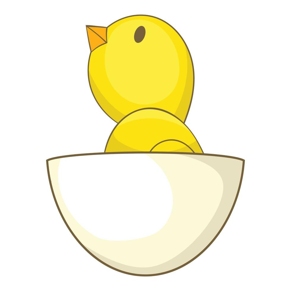 Chick icon, cartoon style vector