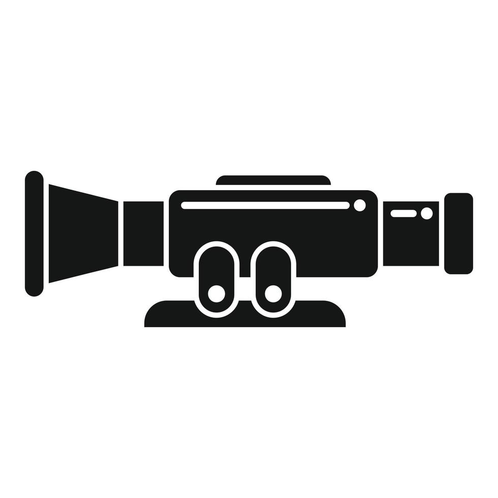 Modern scope icon simple vector. Sight target vector