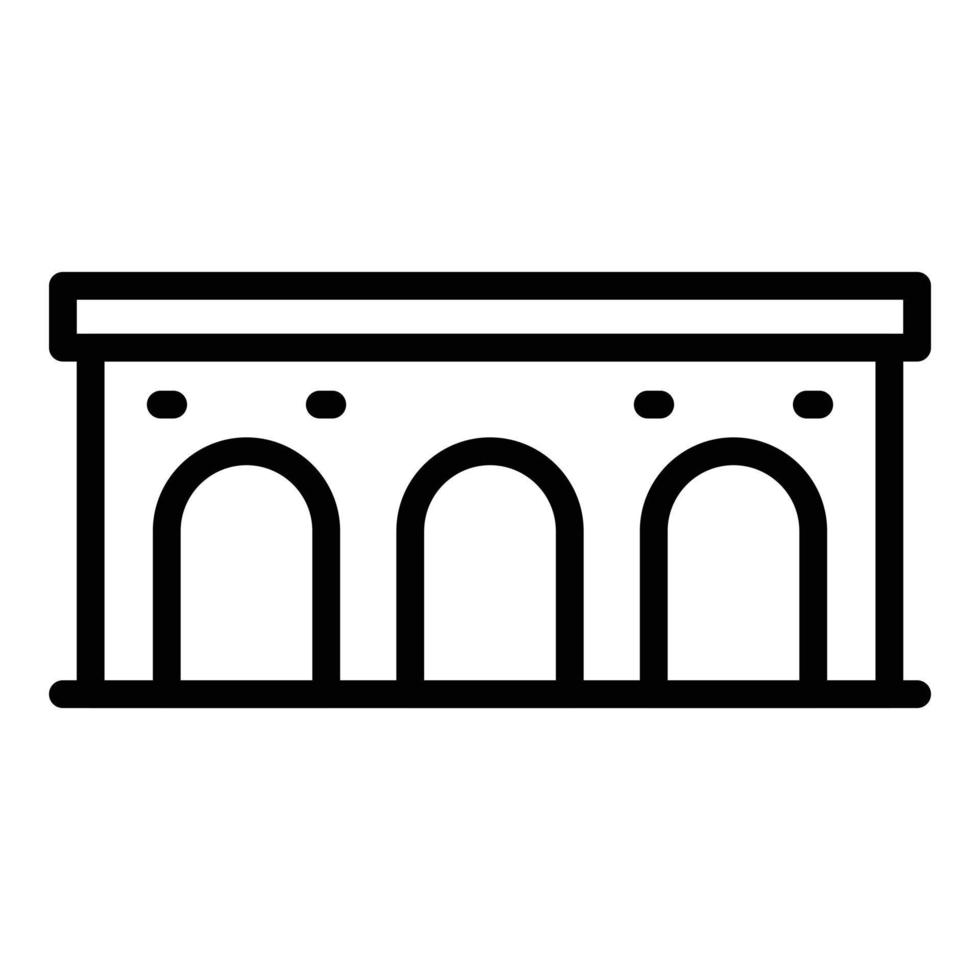 Montenegro bridge icon outline vector. Map tour vector