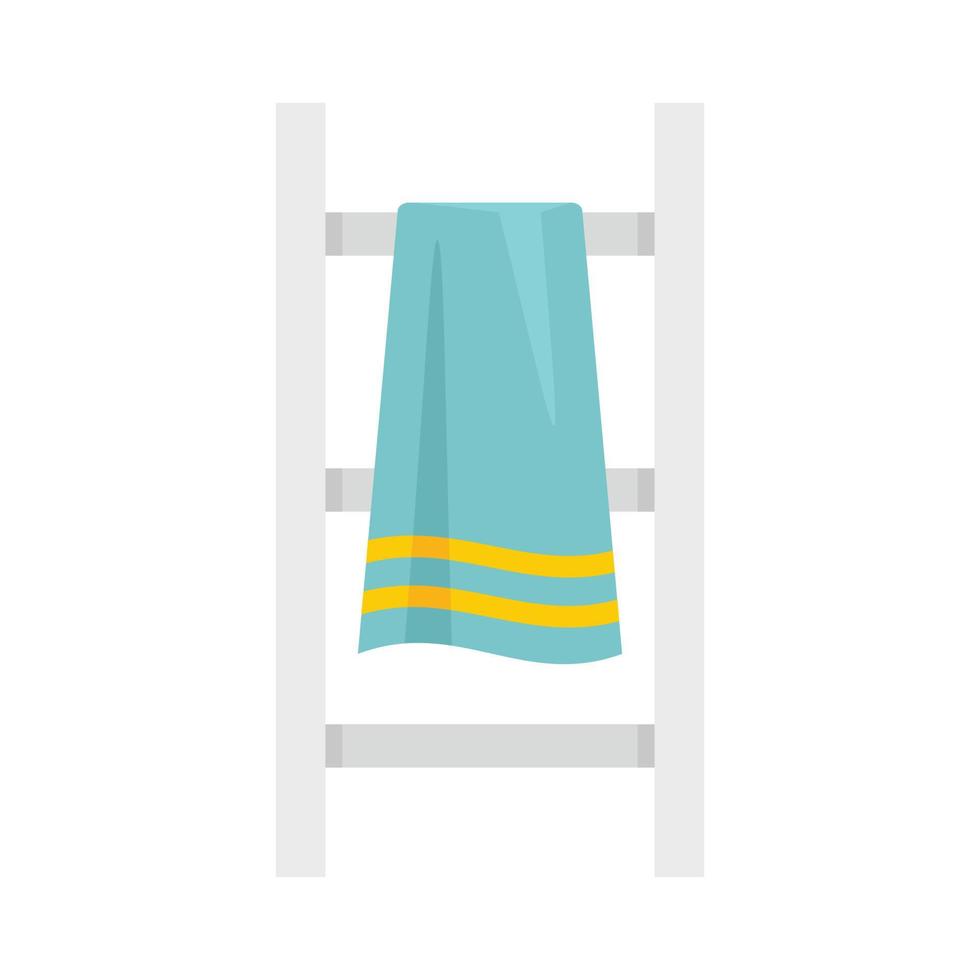 moderno toallero calentado icono plano aislado vector