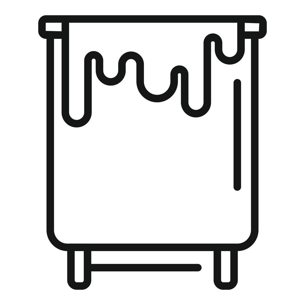 Milk cream icon outline vector. Cheese pro vector