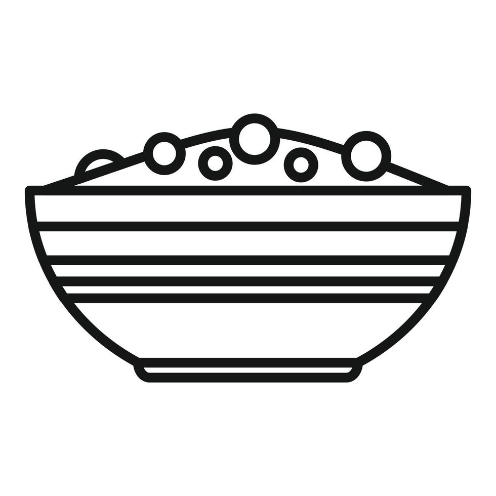 Morning breakfast icon outline vector. Healthy food vector