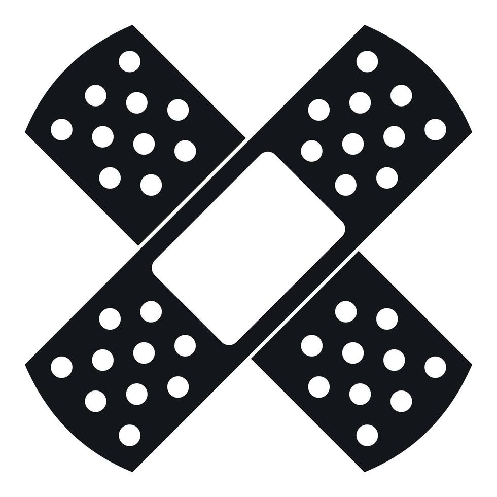 Patch icon, simple style vector