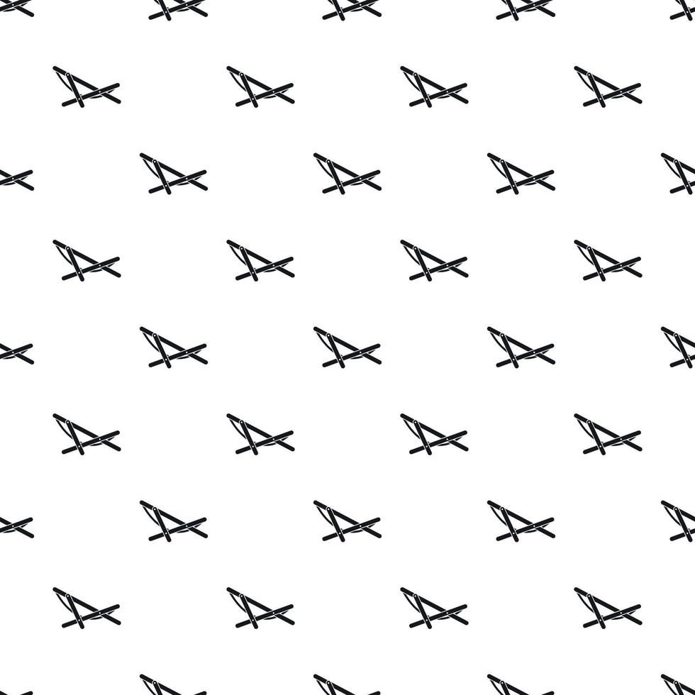 Chaise pattern, simple style vector