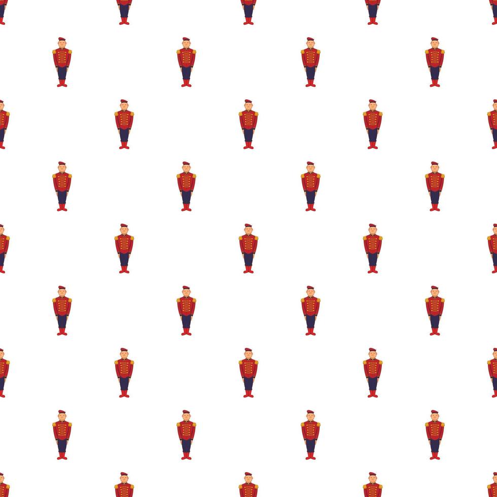 Man in army uniform pattern, cartoon style vector