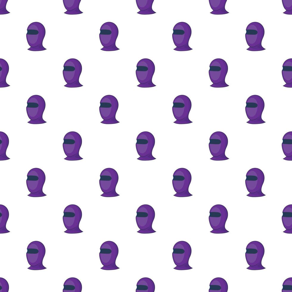 Balaclava pattern, cartoon style vector