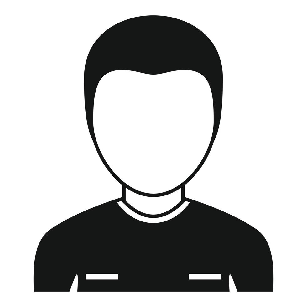 Referee man icon simple vector. Soccer card vector