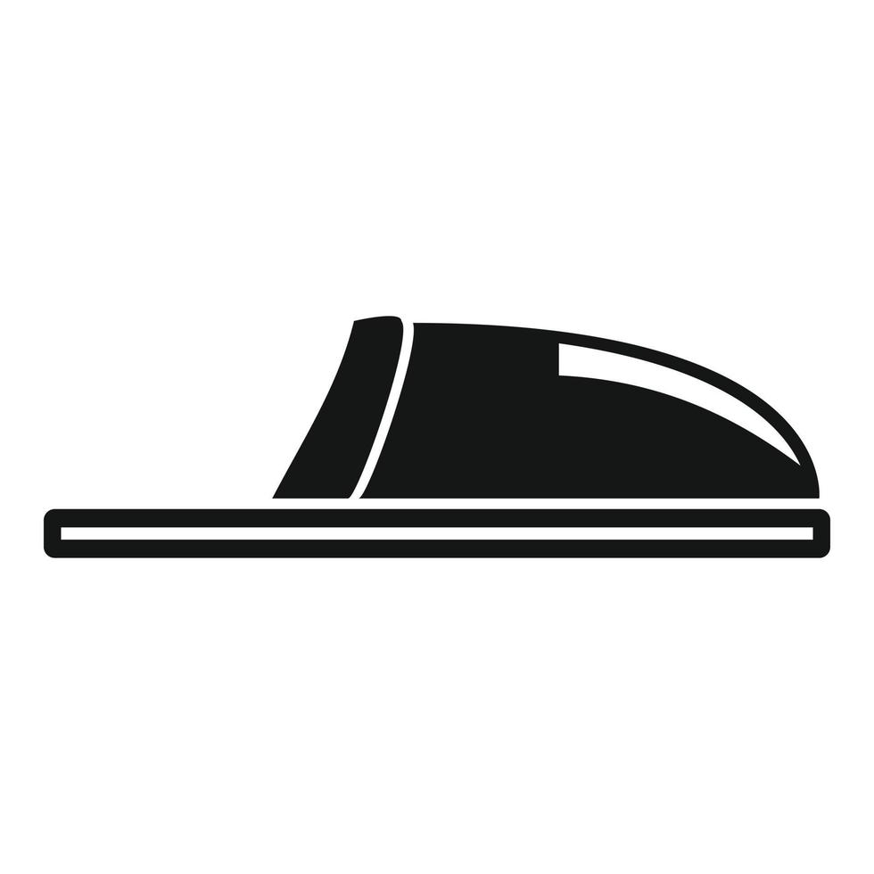 vector simple de icono de sandalia masculina. calzado de verano