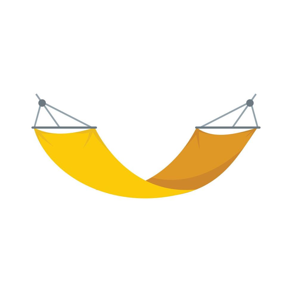 Garden hammock icon flat isolated vector