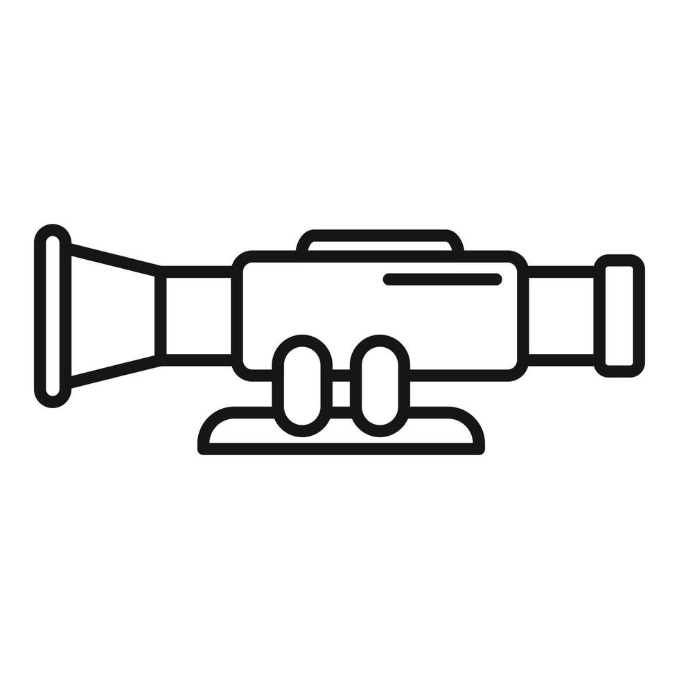 Modern scope icon outline vector. Sight target vector