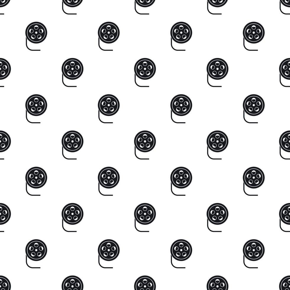 Film reel pattern, simple style vector