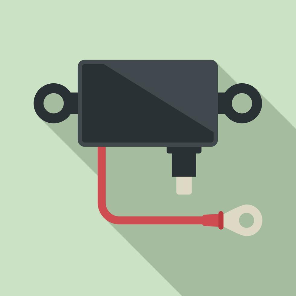 Voltage controller icon flat vector. Electric regulator vector