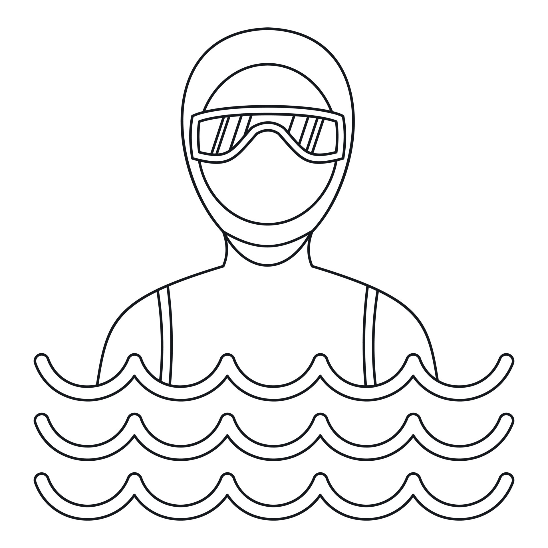 Man In A Diving Suit Icon Simple Style 14934318 Vector Art At Vecteezy a-man-wearing-a-diving-suit-and-goggles