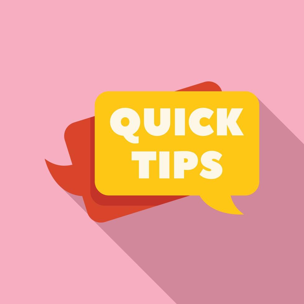 Creative tip icon flat vector. Idea advice vector