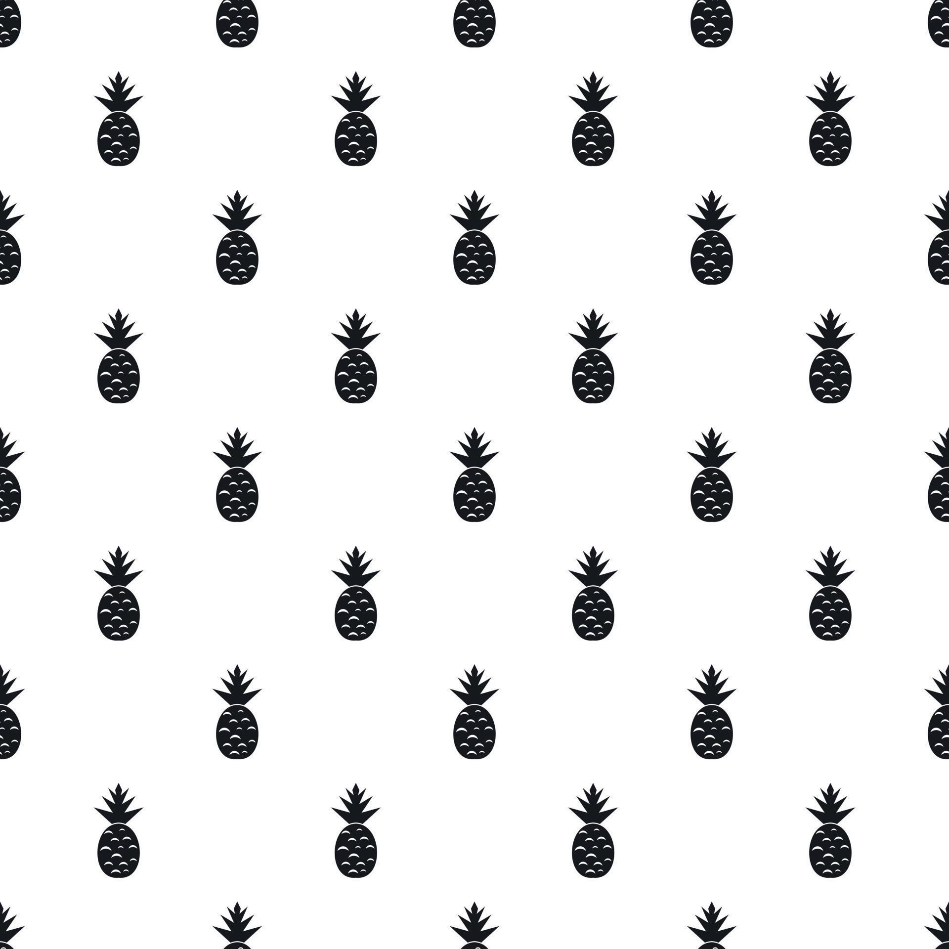 Pineapple pattern, simple style 14934544 Vector Art at Vecteezy