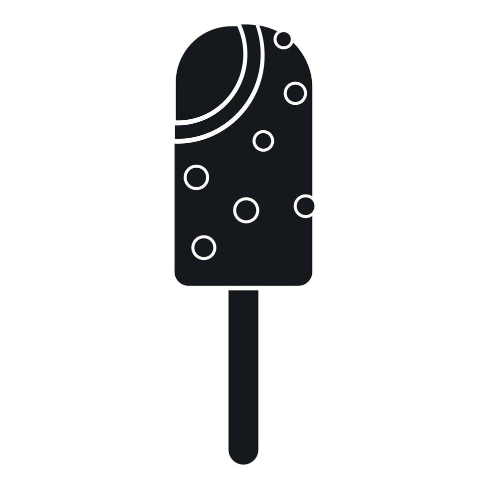 Ice cream icon, simple style vector