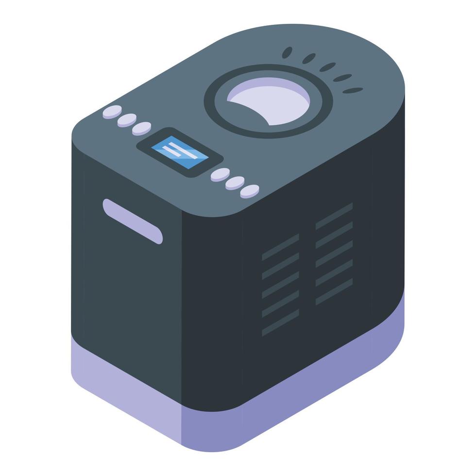 Electronic stove icon isometric vector. Food machine vector