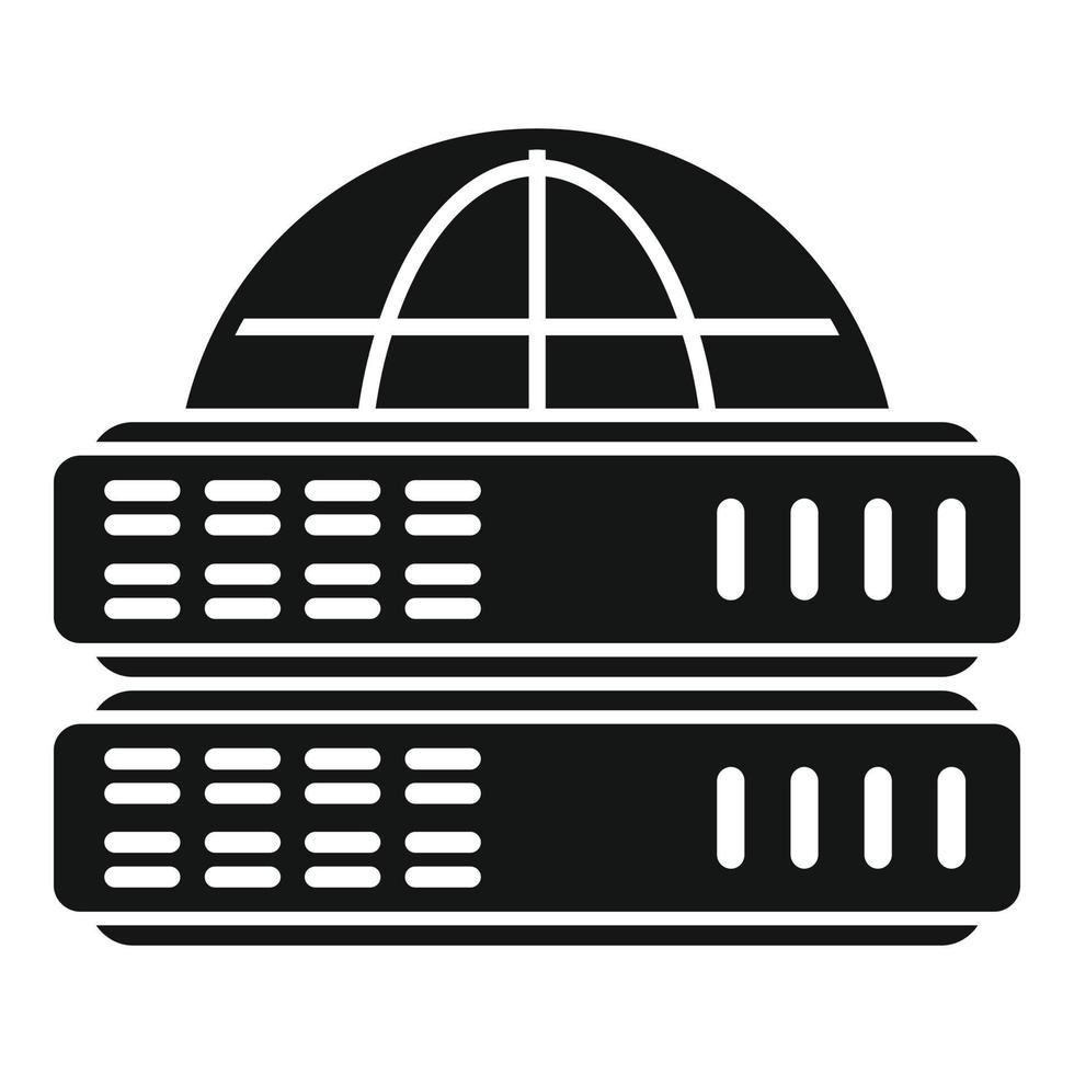 Global database icon simple vector. System marketing vector