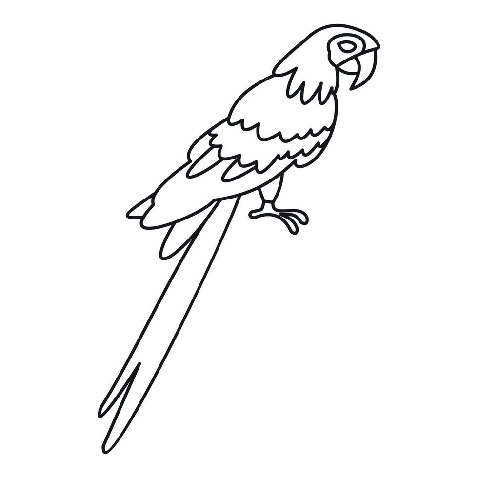 Parrot icon, simple style vector