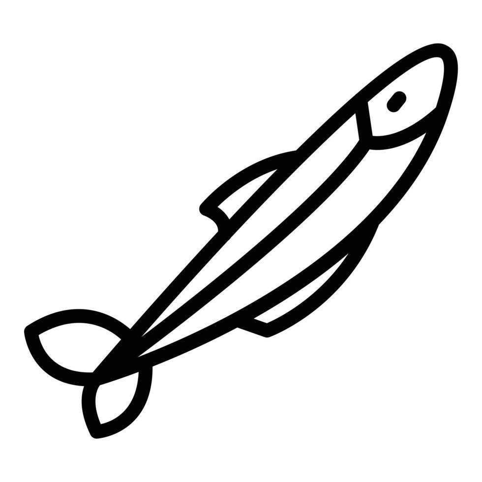 Product herring icon outline vector. Fish seafood vector