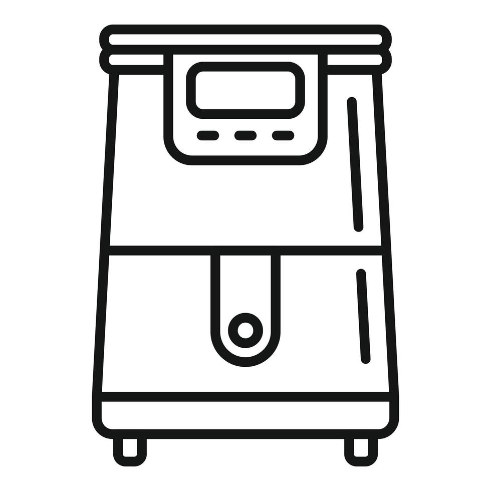 Fry machine icon outline vector. Deep fryer vector