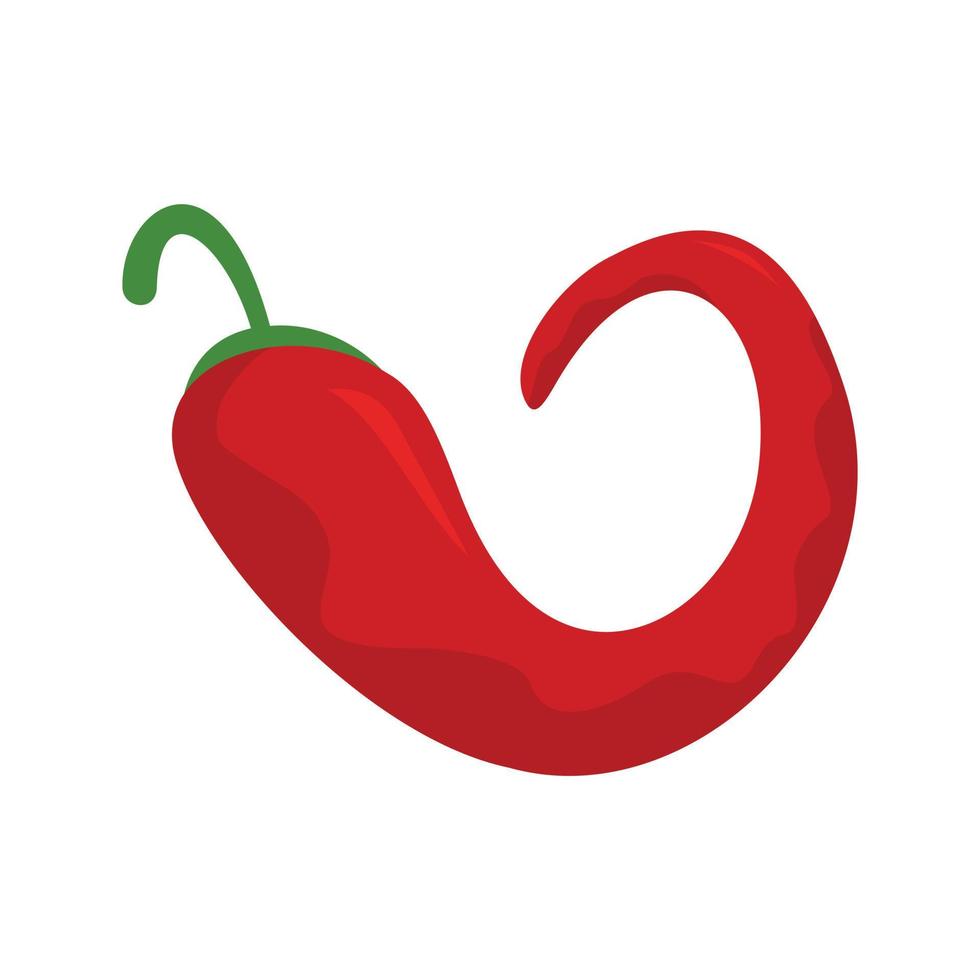 icono de chile jalapeño vector aislado plano