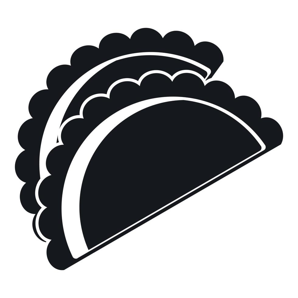 Empanadas de pollo icon, simple style vector