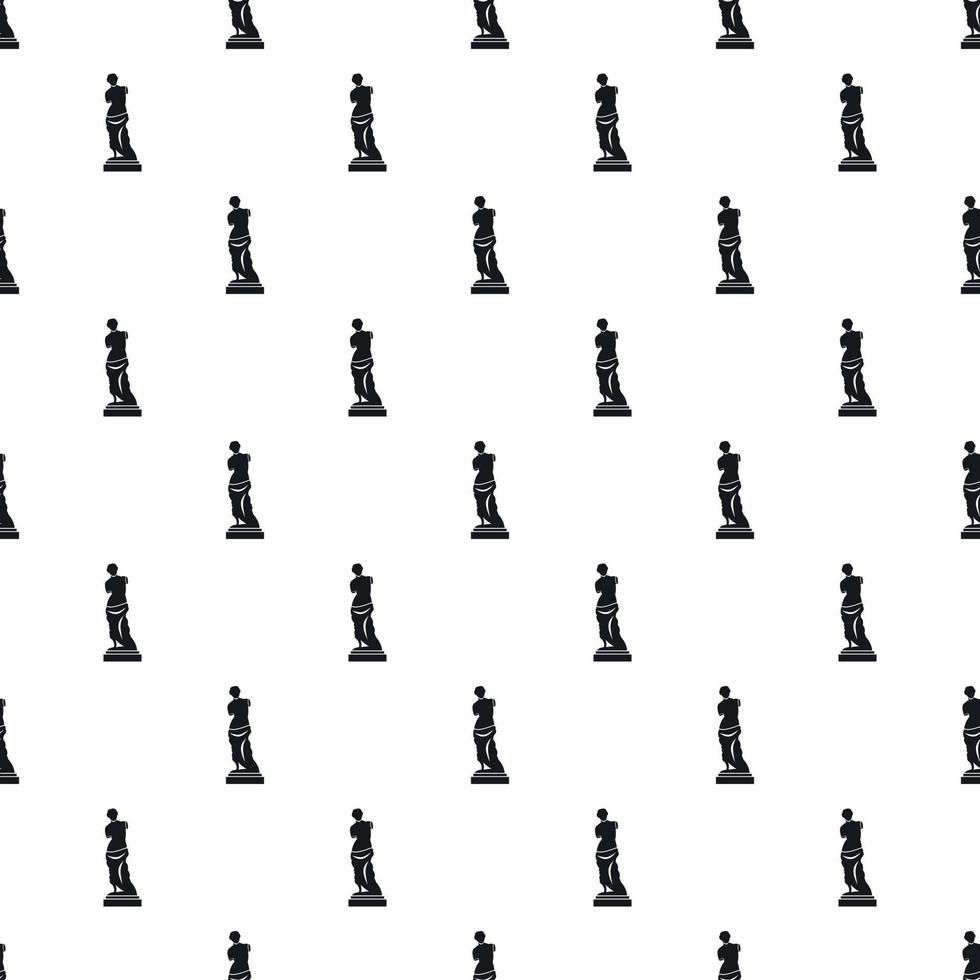 Statue pattern, simple style vector