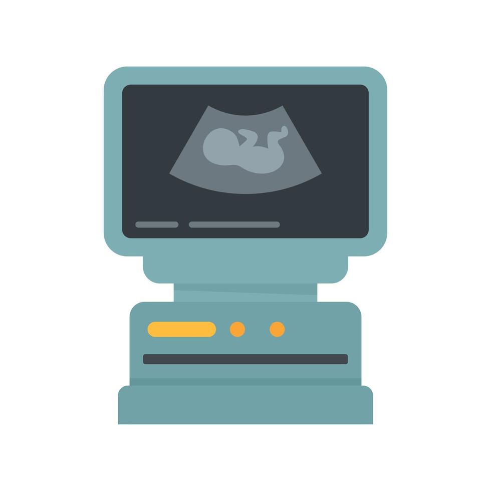 Ultrasound icon flat isolated vector