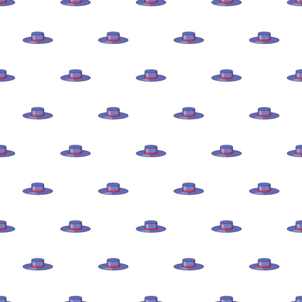 Hat pattern, cartoon style vector