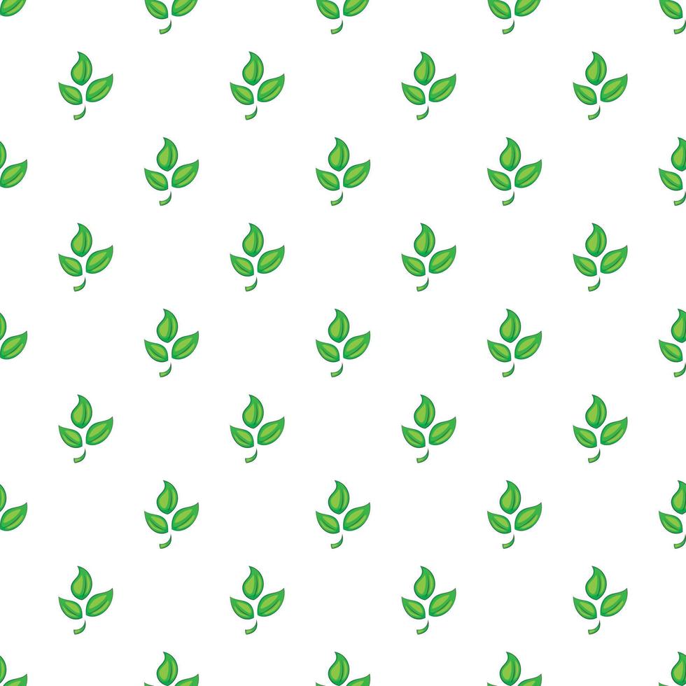 Plant pattern, cartoon style vector