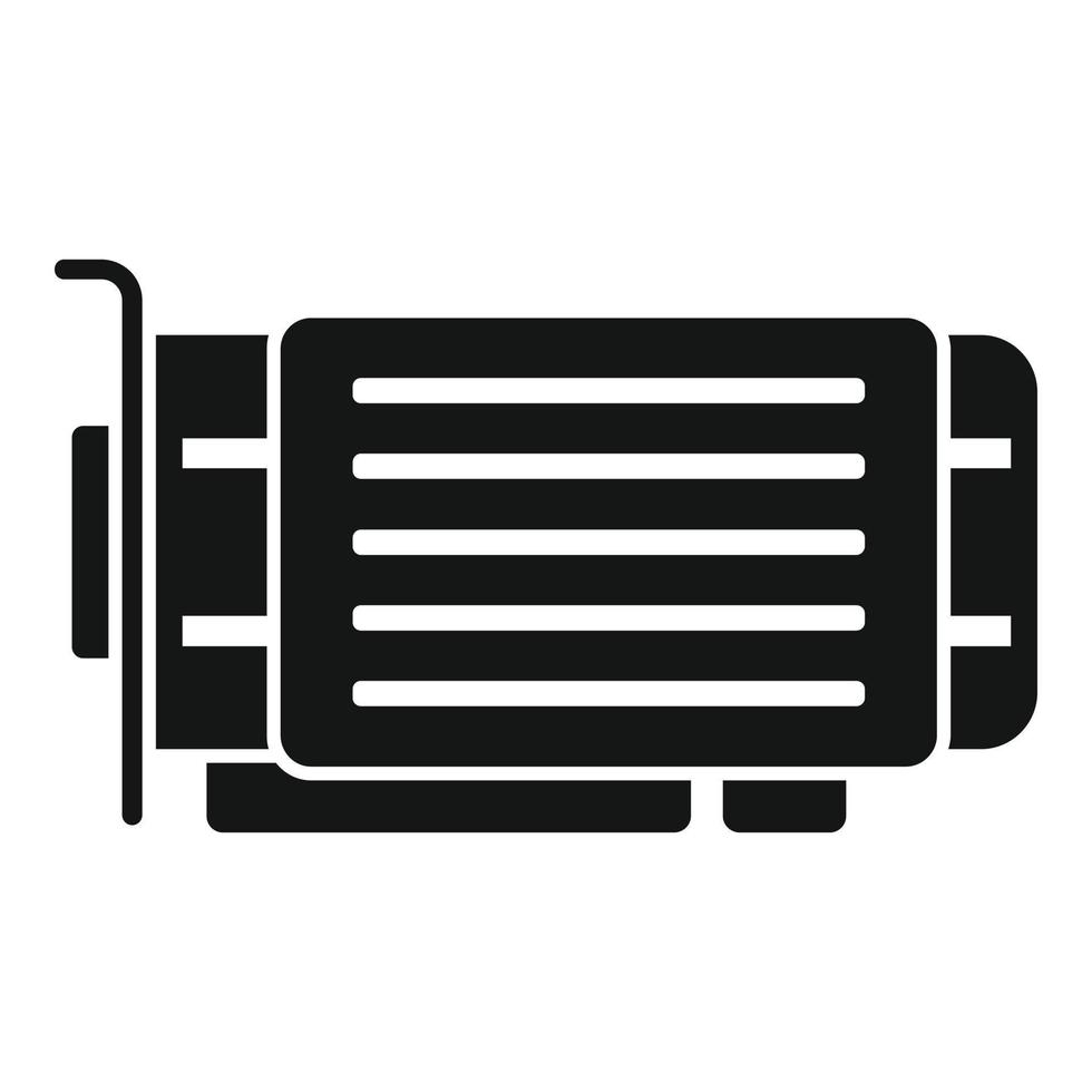 Graphic card icon simple vector. Computer pc vector