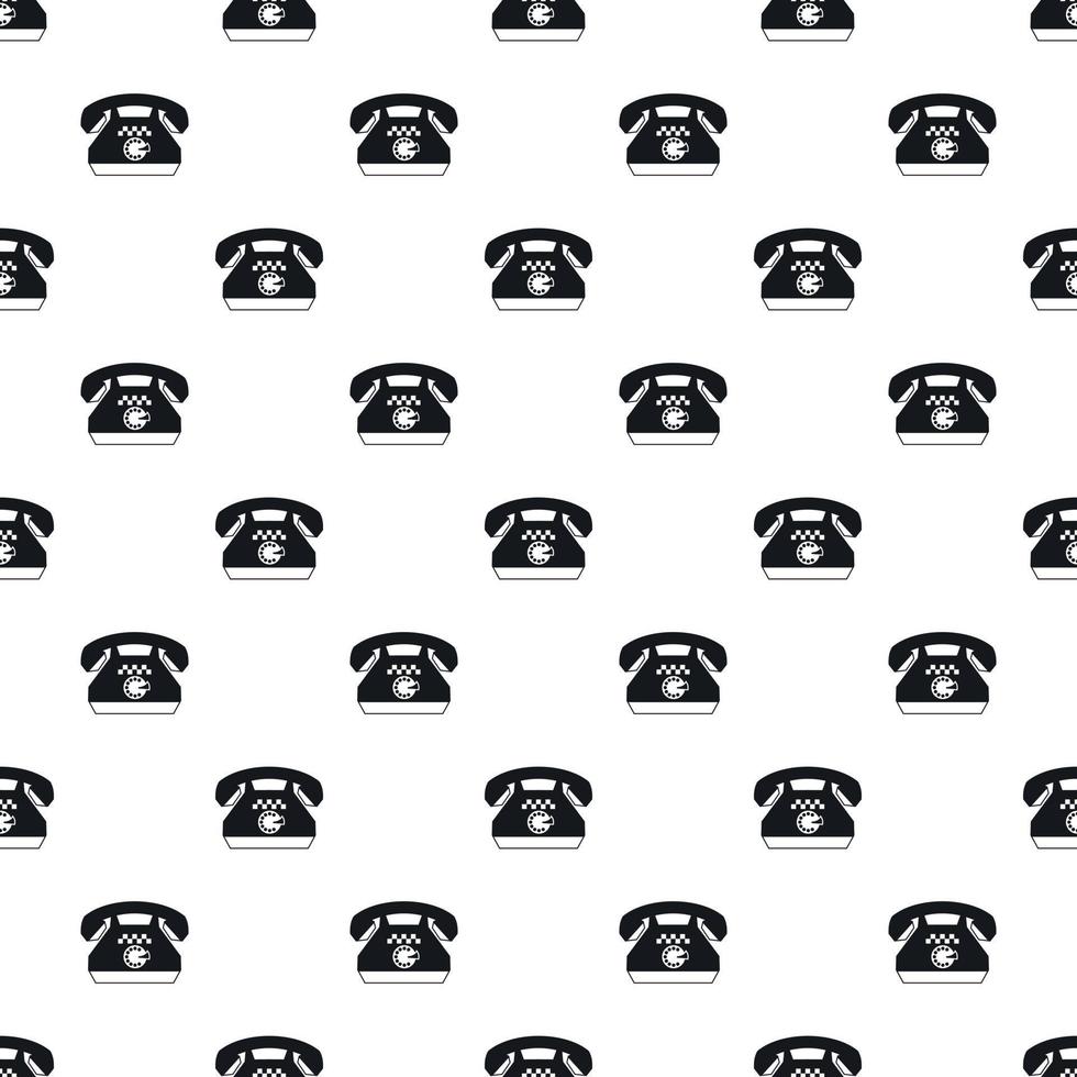 Taxi phone pattern, simple style vector