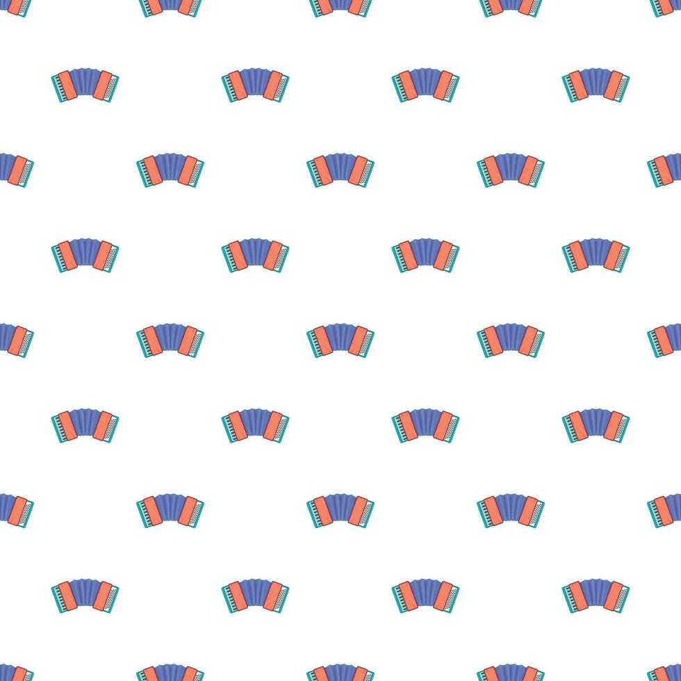 Accordion pattern, cartoon style vector
