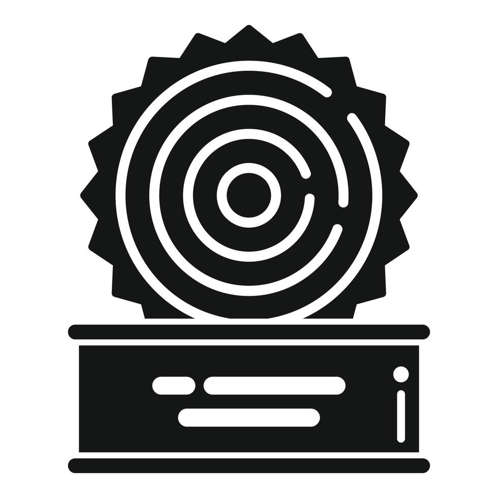 Fish tin can waste icon simple vector. Recycle metal vector