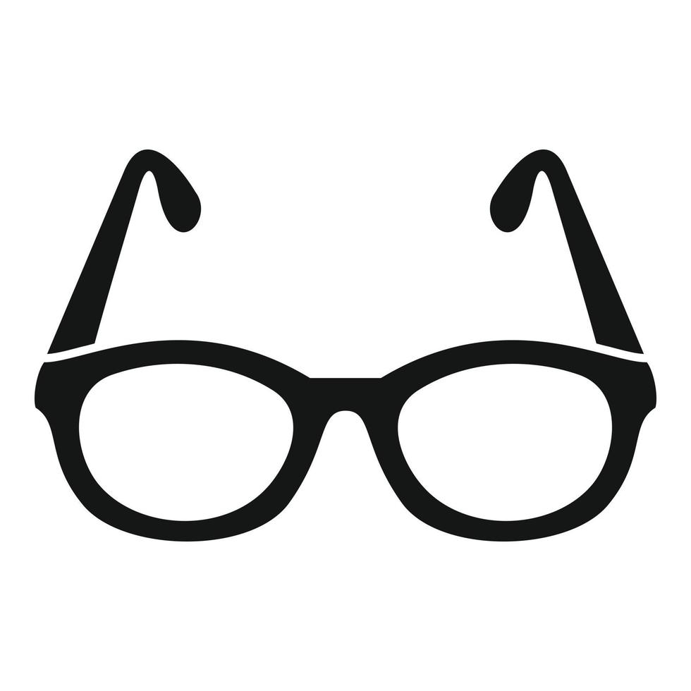 Vision eyeglasses icon simple vector. Eye test vector