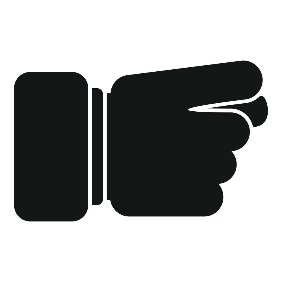 Point gesture icon simple vector. Finger hand vector