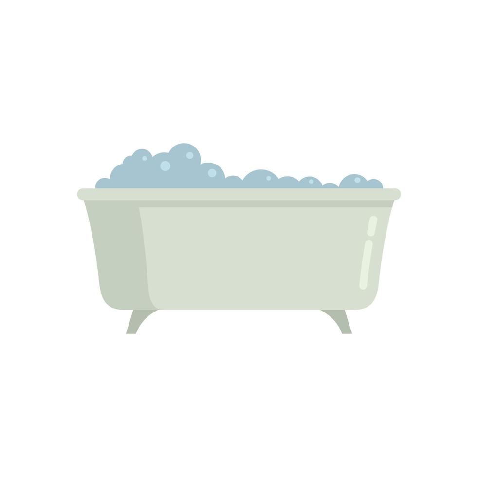 Bathtub icon flat isolated vector