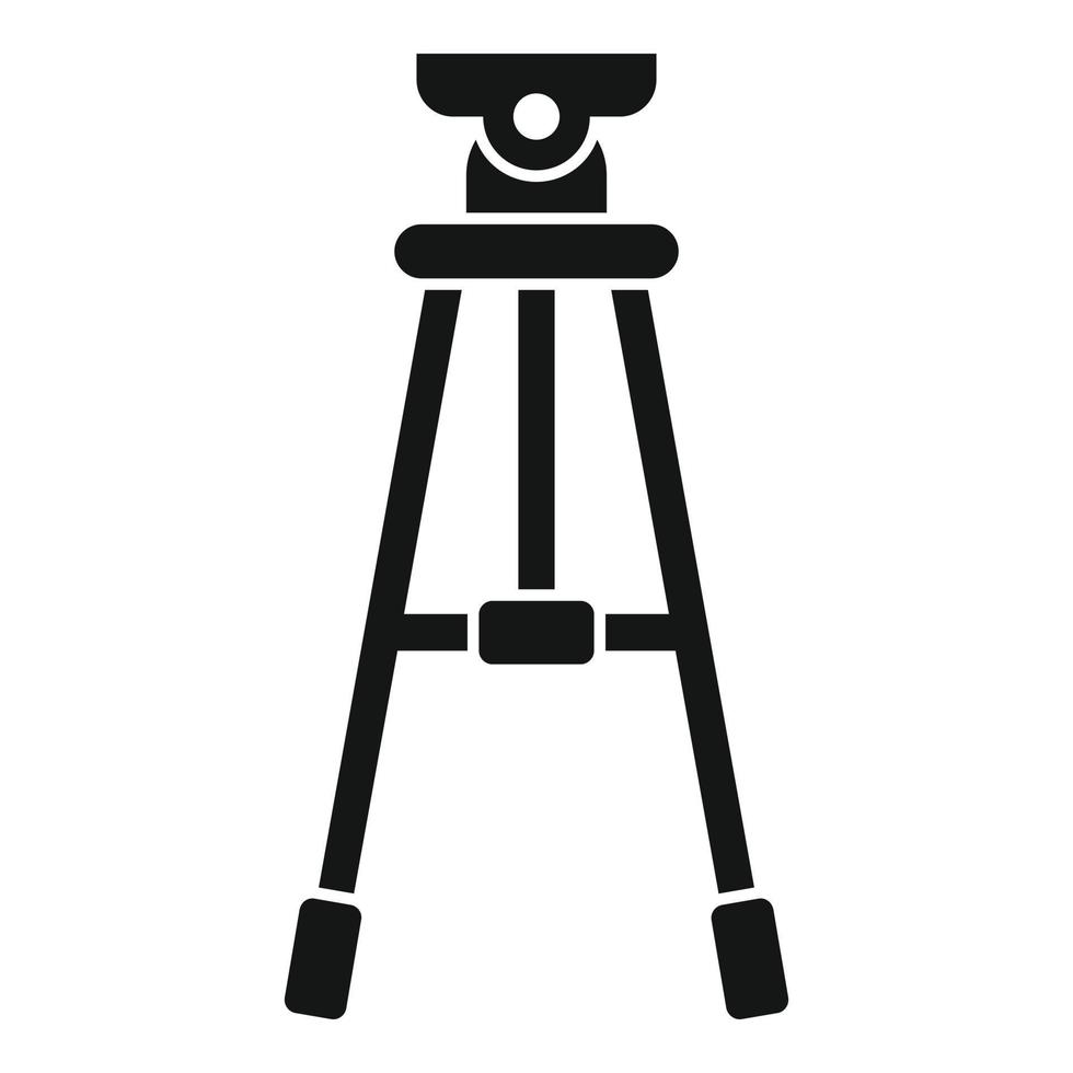 icono de trípode de estudio vector simple. soporte de cámara de vídeo