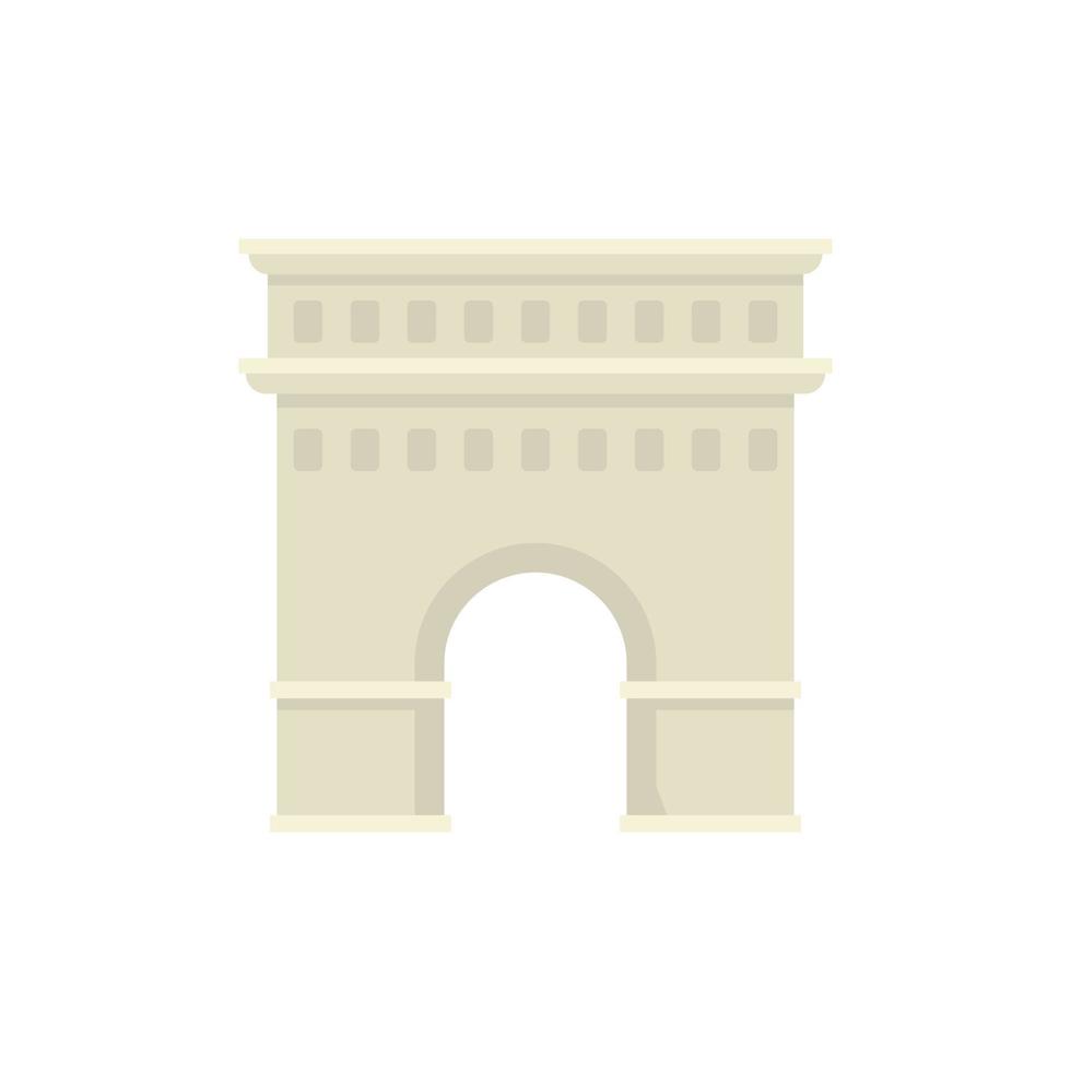 Temple sightseeing icon flat isolated vector