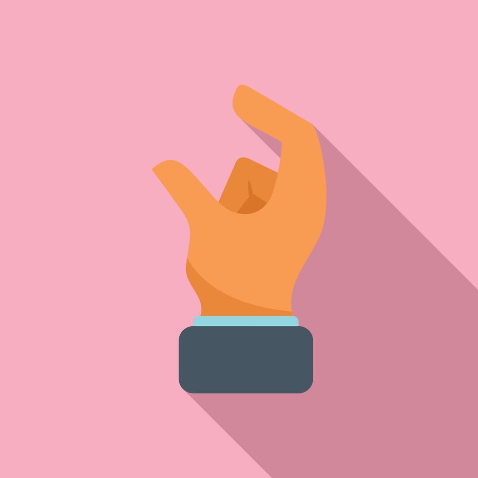 Show gesture icon flat vector. Arm pose vector