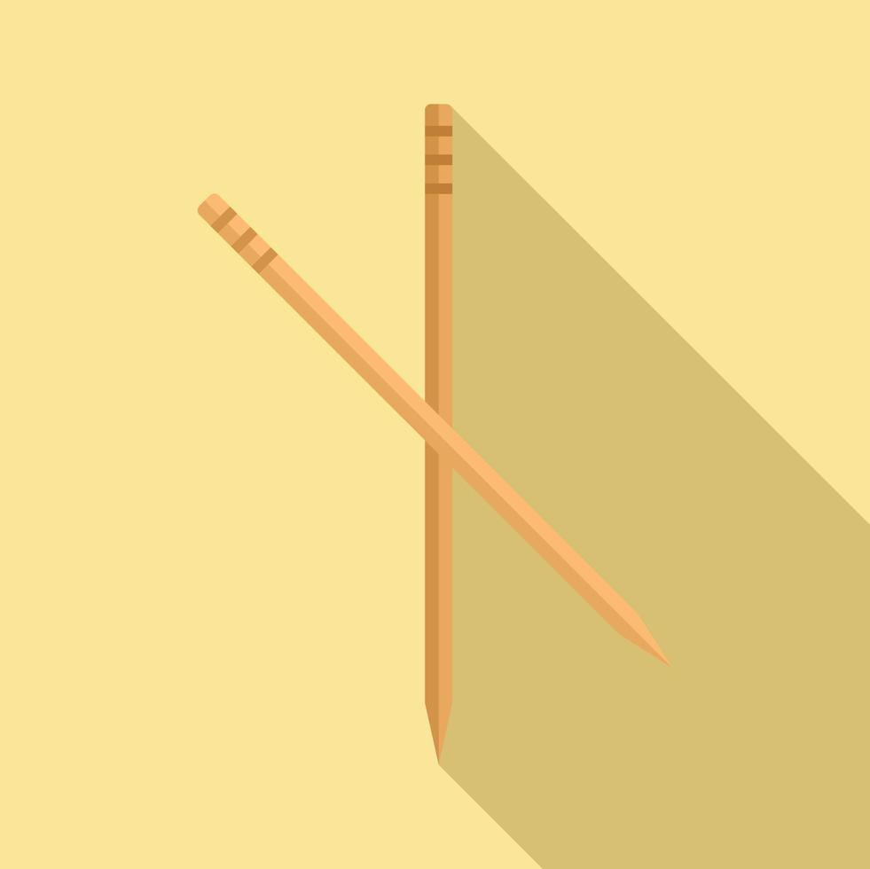 Drink toothpick icon flat vector. Tooth pick vector
