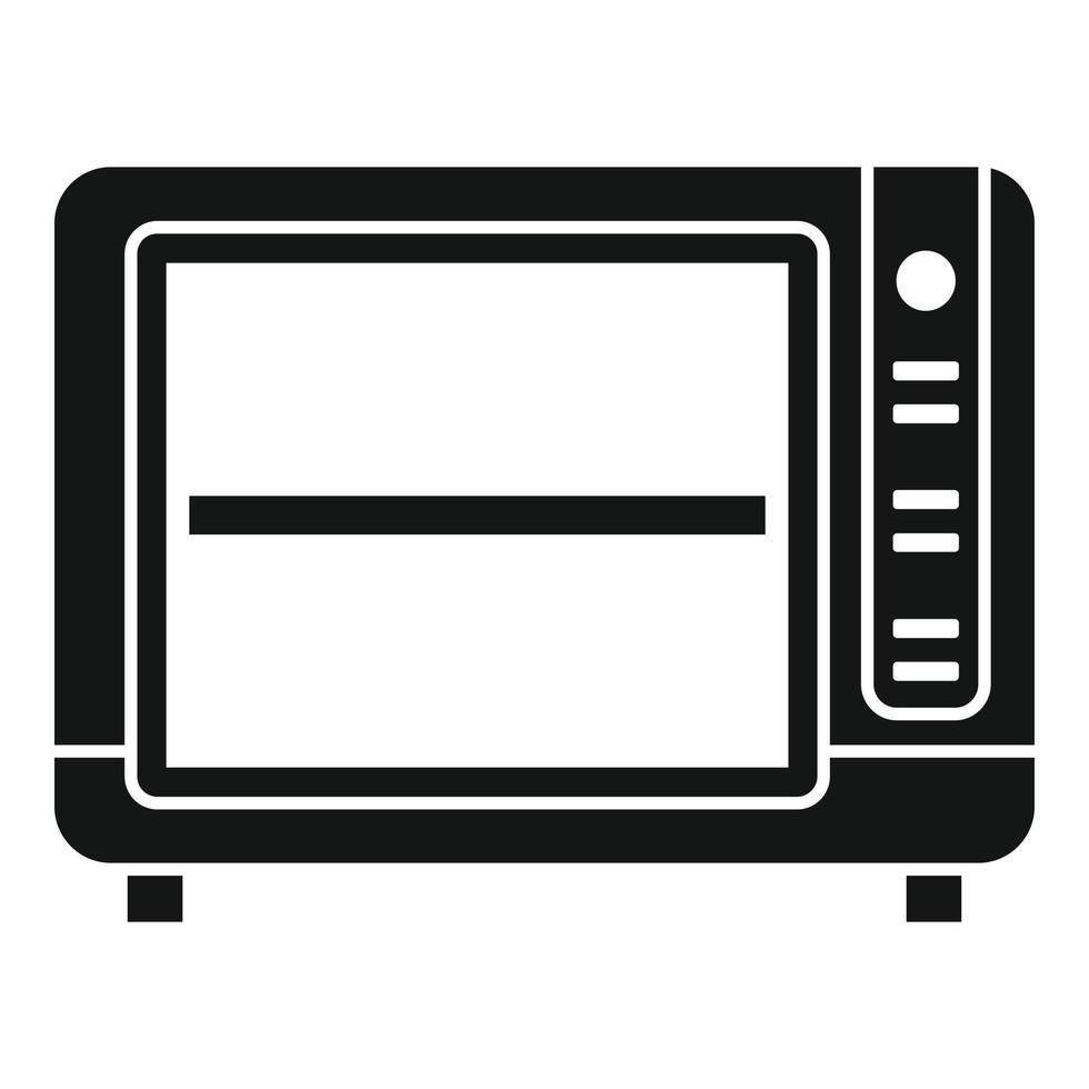 Convection oven timer icon simple vector. Cook stove vector