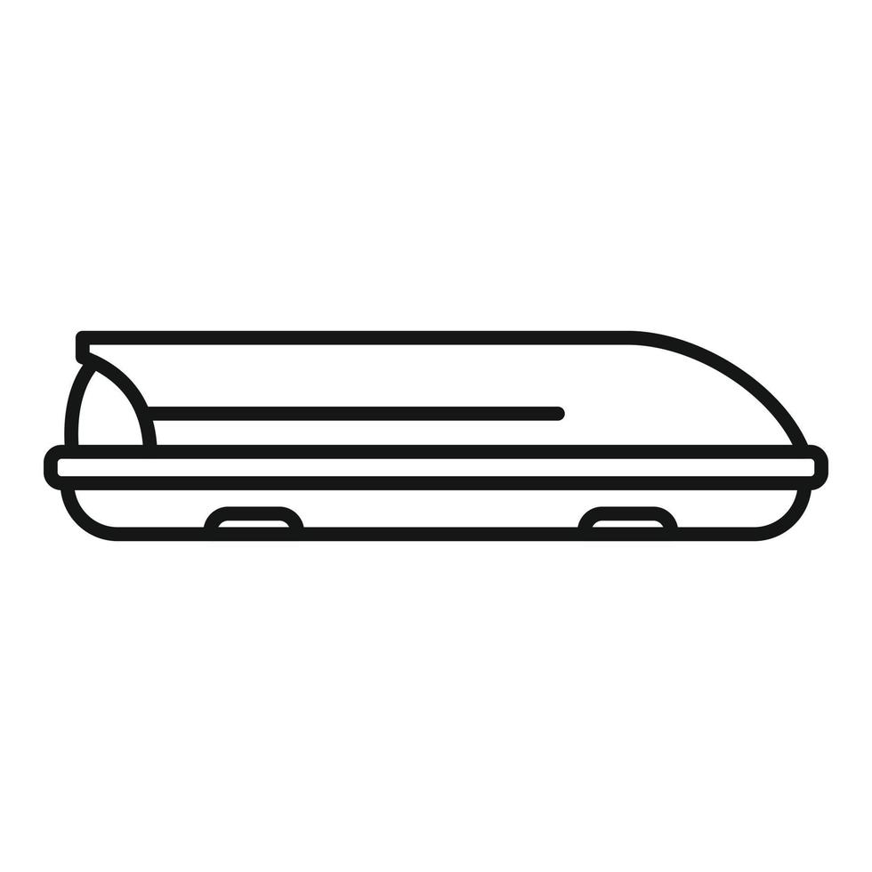 Load car box icon outline vector. Trunk cargo vector