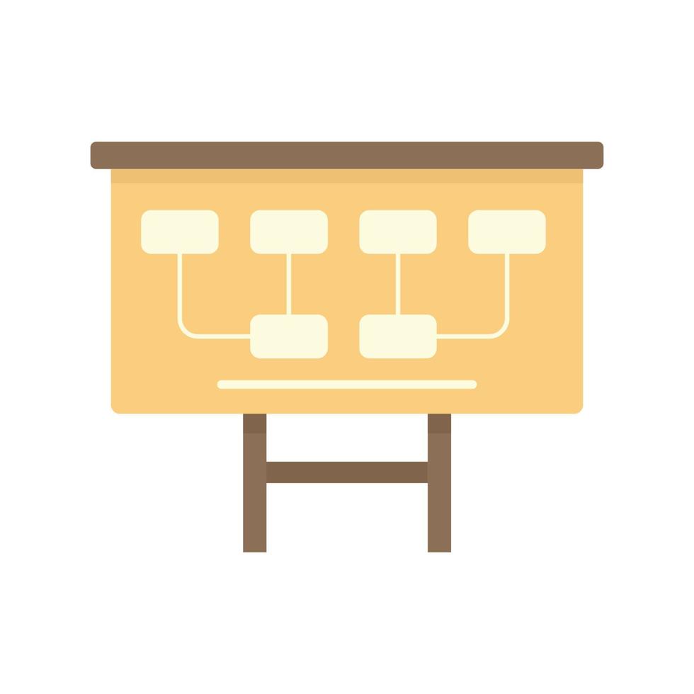 Manager network banner icon flat isolated vector