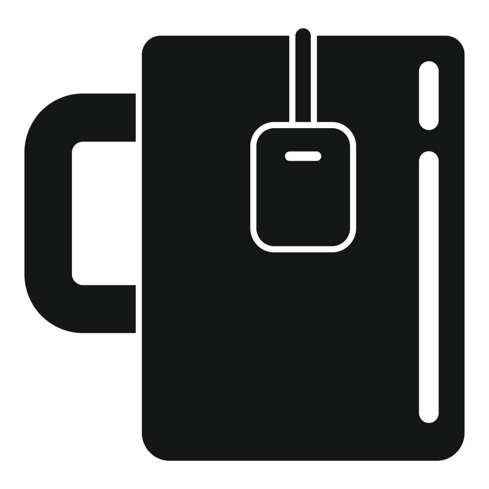 icono de taza de té de oficina vector simple. bebida caliente