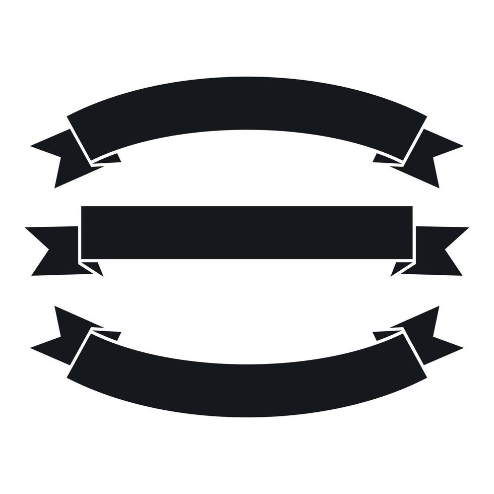 Ribbons icon, simple style 14935755 Vector Art at Vecteezy