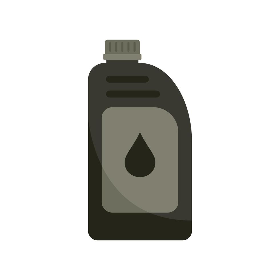 coche motor aceite icono plano aislado vector