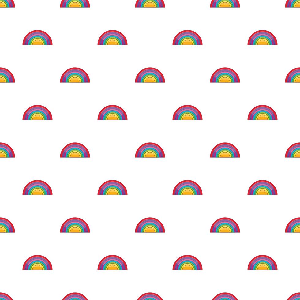 Rainbow LGBT pattern, cartoon style vector