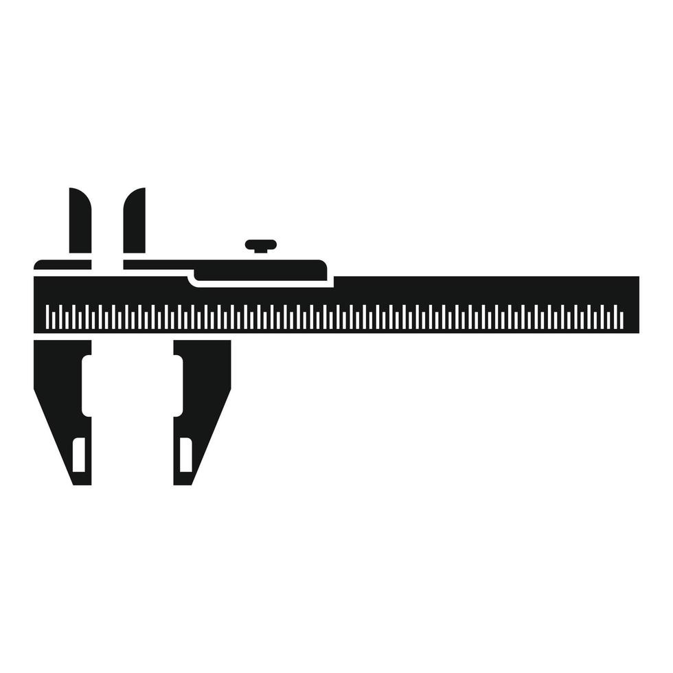 Vernier caliper icon simple vector. Dial calliper vector